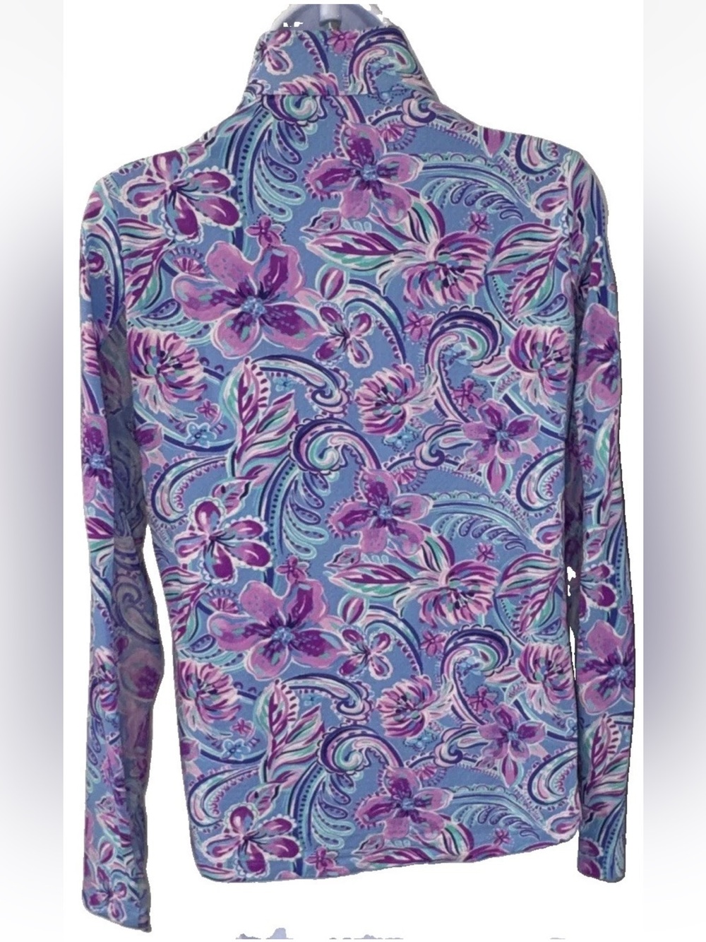 NWOT, IBKUL S, Quarter-Zip Pullover. Cool Max material SPF 50+ Mesh underarms - Picture 3 of 7